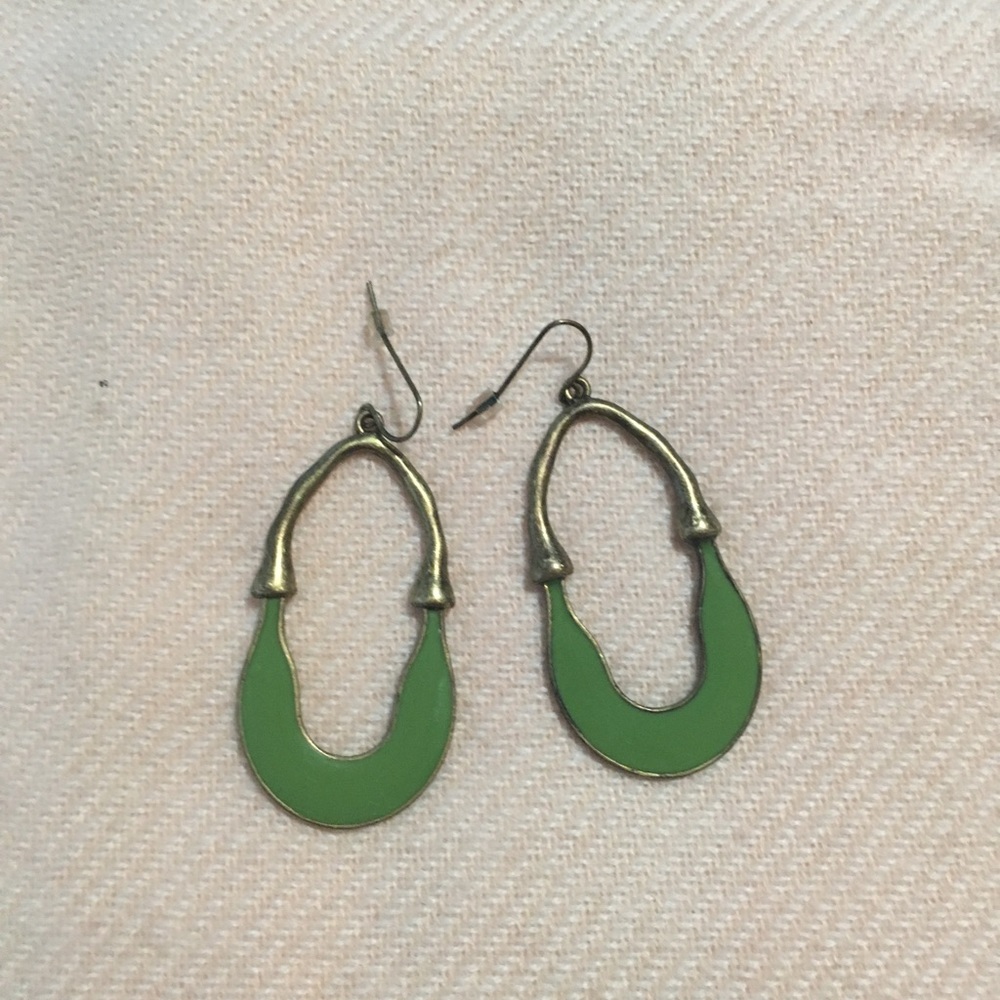 Pretty green earrings